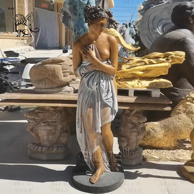 Life Size Sexy Naked Woman Bronze Statue Sculpture Metal Art Garden Decoration Outdoor