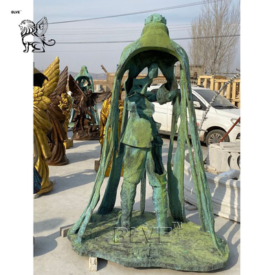 Bronze King Arthur Statue Life Size Medieval Knight Sculpture Metal Abstract Outdoor Garden