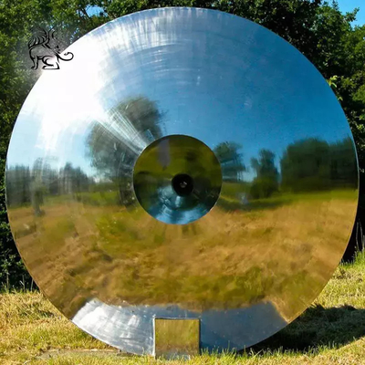 Stainless Steel Eye Sculpture Polished Round Garden Decoration Statue Metal Creative Art Modern Large