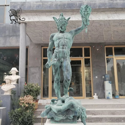 Bronze Perseus Medusa Statue Life Size Metal Greek Sculpture Outdoor Garden Decoration Spot Goods