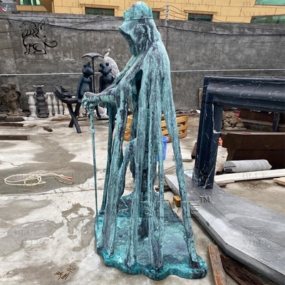 Bronze King Arthur Statues Sword Round Table Knight Medieval Warrior Metal Abstract Figure Garden Outdoor Popular Art