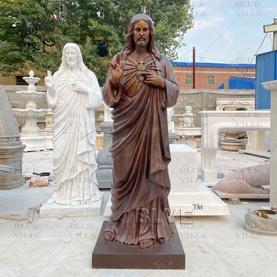 Bronze Statue Jesus Sculpture of Christ Brass Life Size hristian Religious hurch Metal Factory Spots Goods