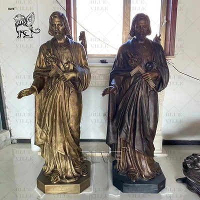 Bronze Statue Jesus Sculpture of Christ Brass Life Size hristian Religious hurch Metal Factory Spots Goods