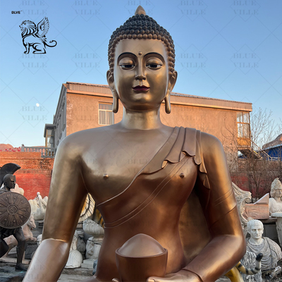 Bronze Buddha Statues Copper Brass Large Sitting Zen Budda Sculpture Metal Religious Antique Customized