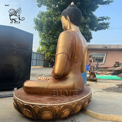 Bronze Buddha Statues Copper Brass Large Sitting Zen Budda Sculpture Metal Religious Antique Customized