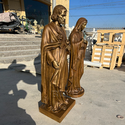 Bronze Virgin Mary St.joseph Statue Saint Brass Life Size Holy Family Sculpture Metal Religious Church