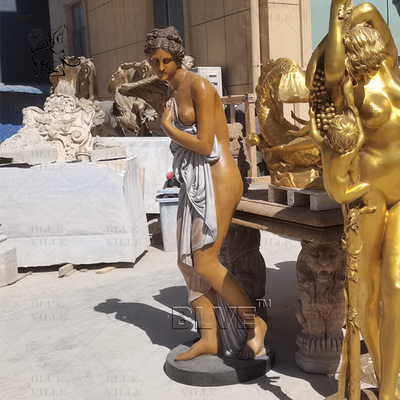 Life Size Sexy Naked Woman Bronze Statue Sculpture Metal Art Garden Decoration Outdoor