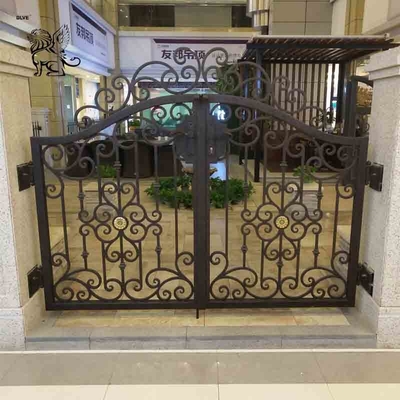 Automatic Main House Driveway Gates Gate Design Fencing Wrought Iron Swing Graphic Design Customized