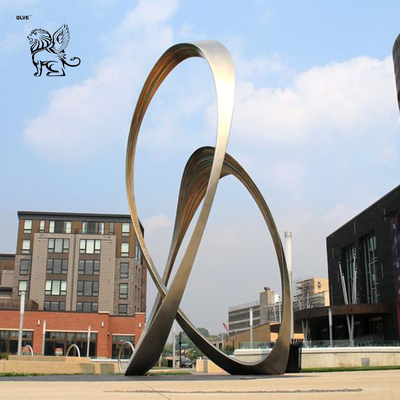 Stainless Steel Spoon Sculptures Art Metal Landscaping Cherry Statue Large Size Outdoor Square Decorative