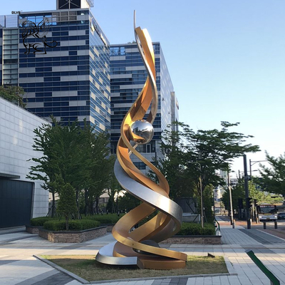 Stainless Steel Spoon Sculptures Art Metal Landscaping Cherry Statue Large Size Outdoor Square Decorative