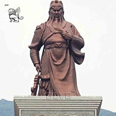 Bronze Guan Gong Statue Guan Yu Copper Sculpture Chinese Martial Saint Outdoor Large Customized