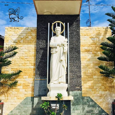 Marble Saint Joseph Statue Father of Jesus Catholic St. Joseph Sculpture Religious Statues Life Size