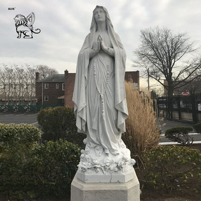 Marble Our Lady of Fatima Statue Praying Virgin Mary Madonna Religious Statues Fatima Life Size Catholic Outdoor