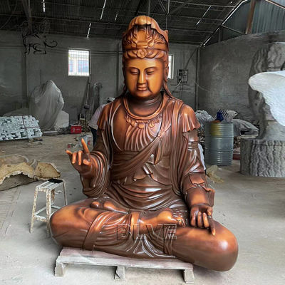 Guanyin Bodhisattva Bronze Buddha Statue Kuan-yin Avalokitesvara Sculpture Buddhism Religious Figure Large