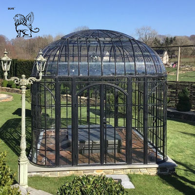 Wrought Iron Wedding Gazebo Glass Sun Room Pavilion Metal Steel Green House Victorian Style Outdoor Classical Custom