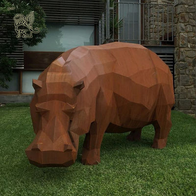 Large Rust Moose Corten Steel Sculpture Metal Abstract Art Animal Deer Elk Statue Outdoor Decoration Garden