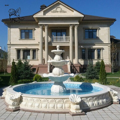 Marble Italian Garden Fountain Modern Front Yard Fountains Home Decor Large Outdoor