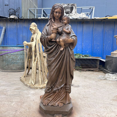 Bronze Statue Life Size Saint Joseph Sculpture Metal Religious Holy Family Figures Church Home Decoration Outdoor