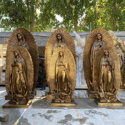 Life Size Garden Church Sitting Mother Mary Baby Jesus Statues Bronze Statue of the Virgin Mary