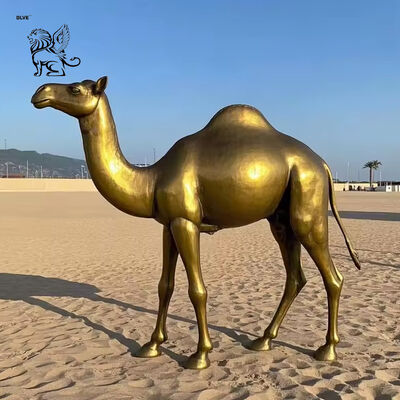 Brass Bronze Camel Statue Sculpture Life Size Desert Animal Garden Metal Statues Decorative Outdoor Custom