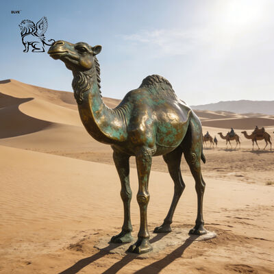 Brass Bronze Camel Statue Sculpture Life Size Desert Animal Garden Metal Statues Decorative Outdoor Custom