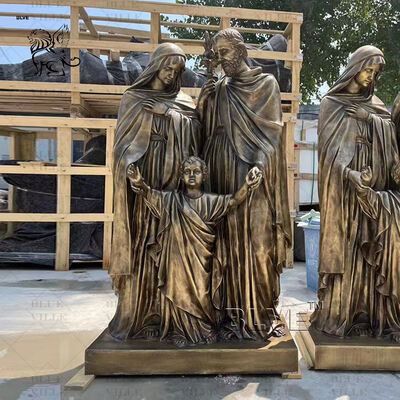 Bronze Holy Family Statue Sculpture Life Size Religious Figure Church Projec Custom