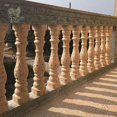 Natural Stone Granite Balustrade Marble Handrail Decorative Outdoor Railing Balcony Design Villa Hotel Garden