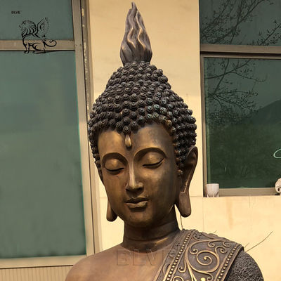 Bronze Buddha Statues Garden Sitting Budda Sculpture Garden Life Size