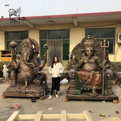 Bronze Ganesha Sculpture Buddha Statues Garden Life Size Indian God Lord