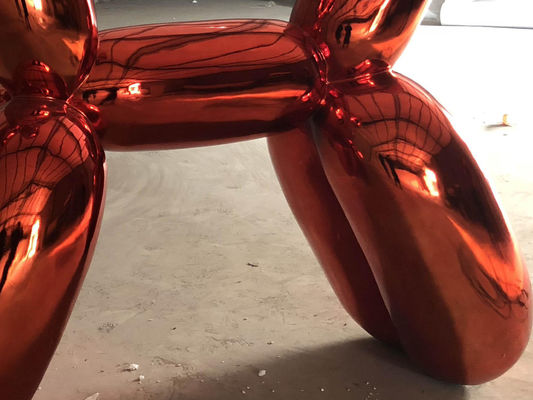 Stainless Steel Balloon Dog Statue Jeff Koons Modern Red mirror polished Garden Ornaments