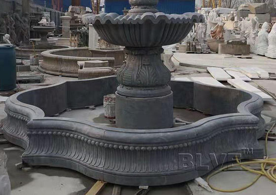 Hand Carved Marble Garden Fountain 3 Tier Large Outdoor Decoration