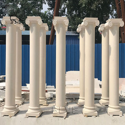 Marble Roman Column Garden Pillar Building Decorative Natural Stone Handcarved