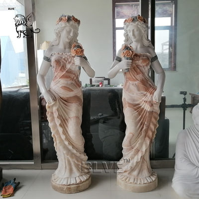 Four Seasons Marble Statues Life Size Greek Sculpture Handcarved Garden Decoration