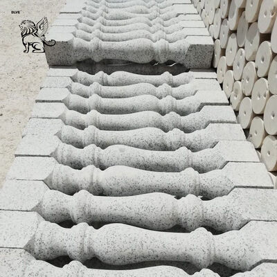 Barandilla de granito de piedra natural, pasamanos de mármol, barandilla decorativa para exteriores, diseño de balcón, villa, hotel, jardín